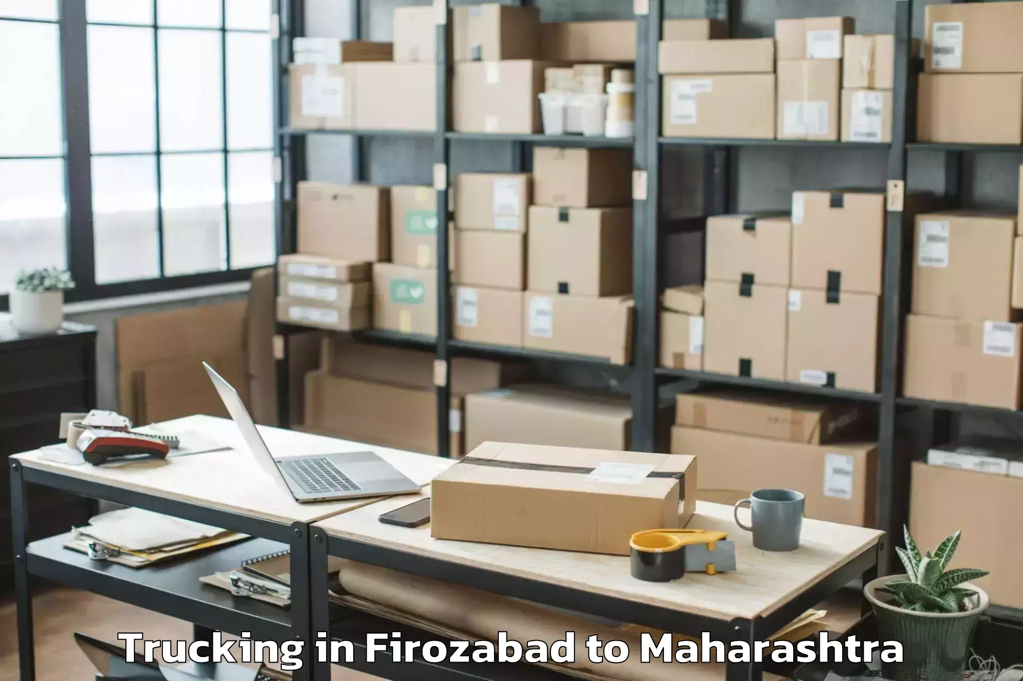 Top Firozabad to Ambernath Trucking Available